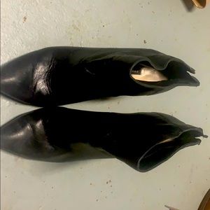 Gently used FRENCH CONNECTION leather booties.